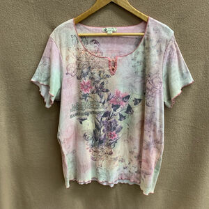 B03-Women's Unity World Wear Shirt 1X Pink Purple